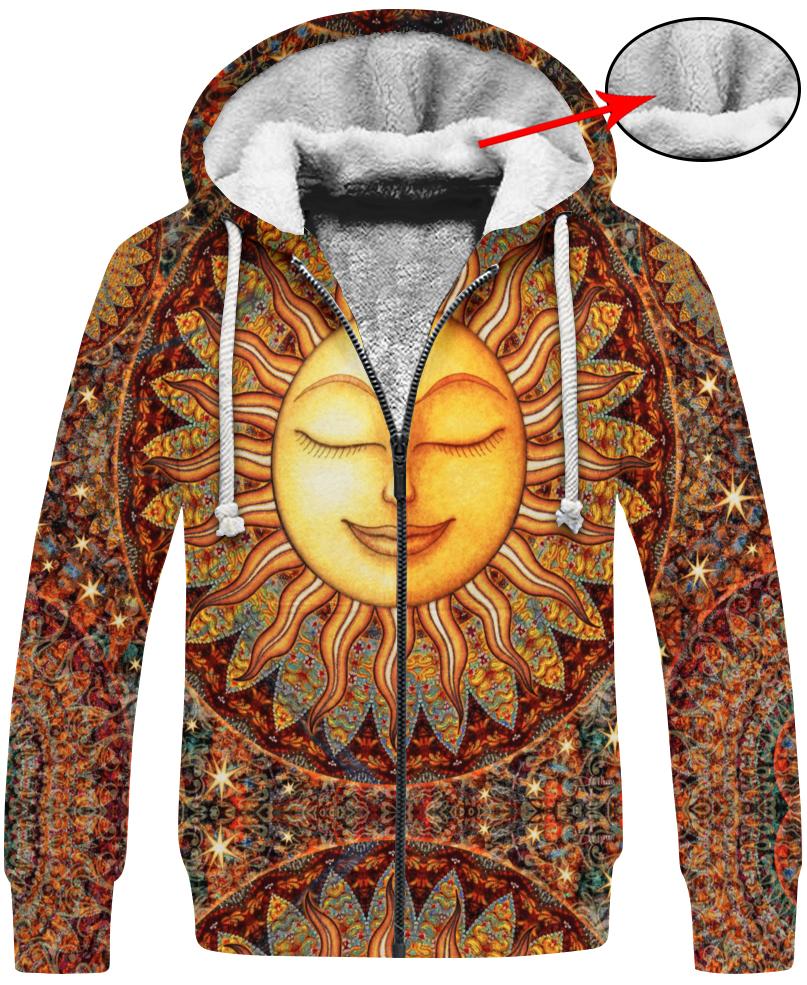 WelcomeNative Hippie Hot Sun 3D Hoodie, All Over Print Hoodie, Native American