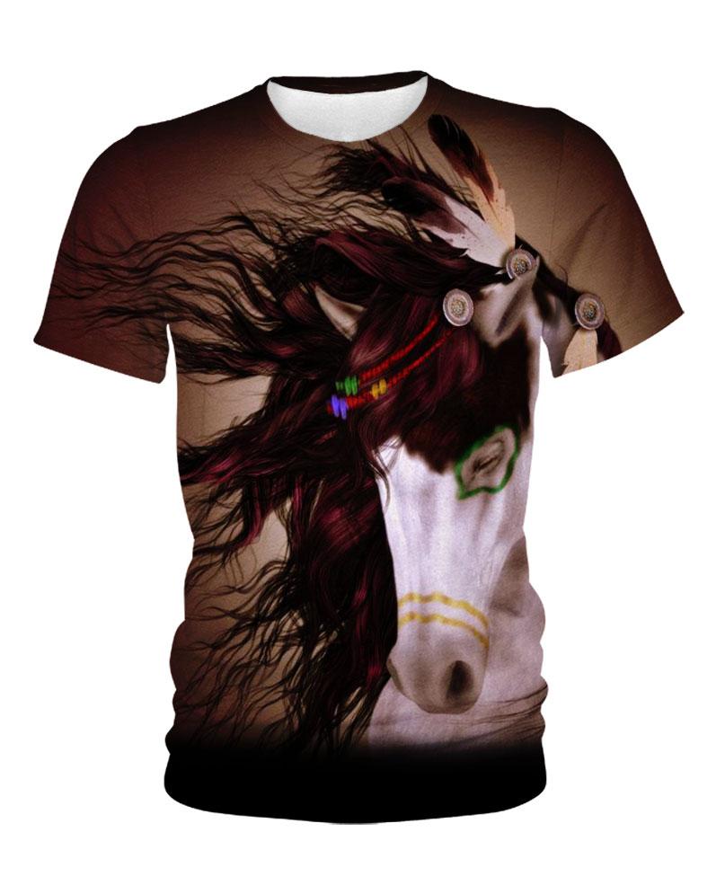 WelcomeNative Beautiful Horse 3D Hoodie, All Over Print Hoodie, Native American