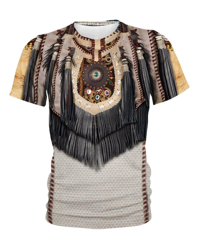 WelcomeNative 3D Native Smooth Fur Hoodie, All Over Print Hoodie, Native American