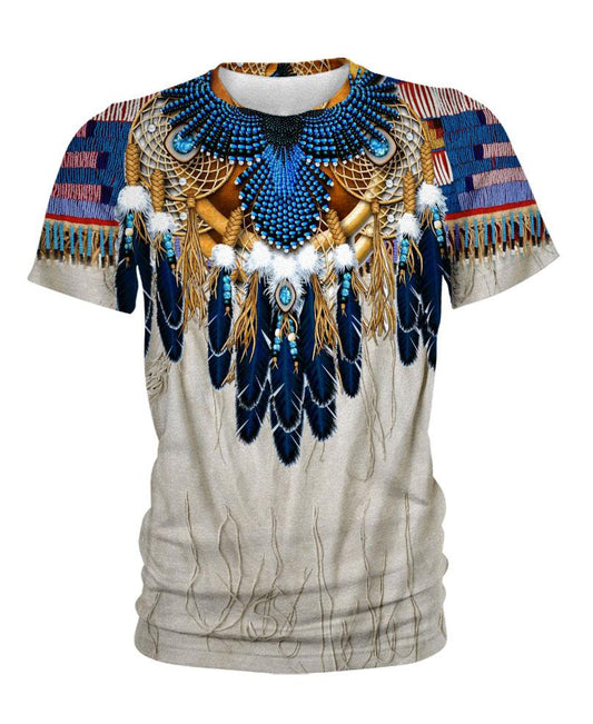 WelcomeNative Butterfly & Buffalo Skull, 3D T Shirt, All Over Print T Shirt, Native American