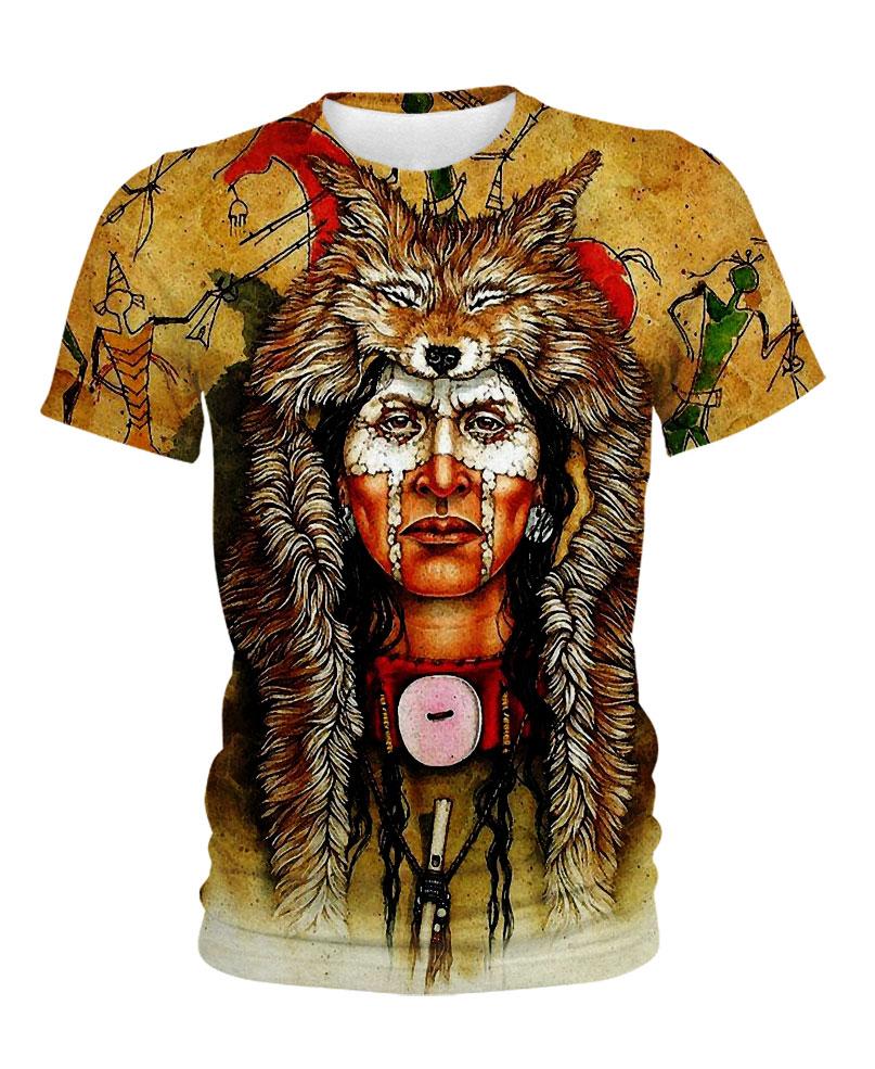 WelcomeNative Native Fur Hat Hoodie, All Over Print Hoodie, Native American