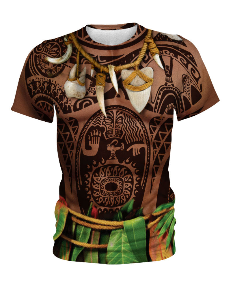 WelcomeNative Indian Aboriginal Tattoo Moana Maui  Native American 3D Hoodie, All Over Print Hoodie