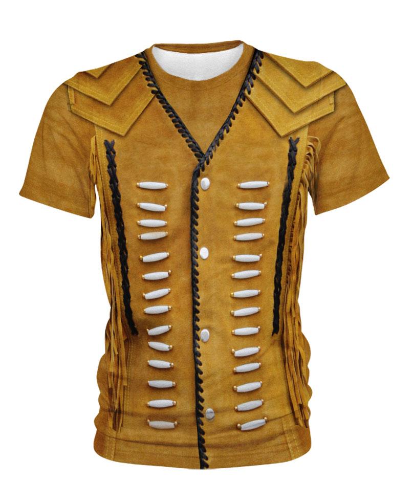 WelcomeNative Yellow Outfit Like 3D Hoodie, All Over Print Hoodie, Native American