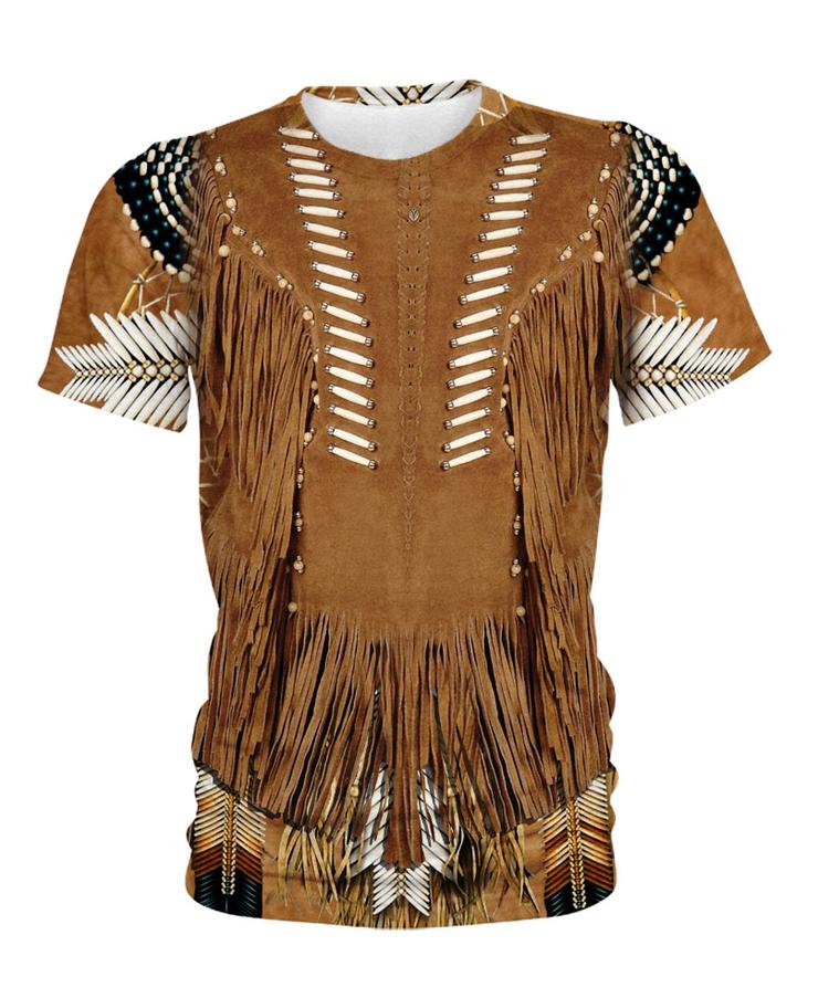 WelcomeNative Brown Native Style 3D Hoodie, All Over Print Hoodie, Native American