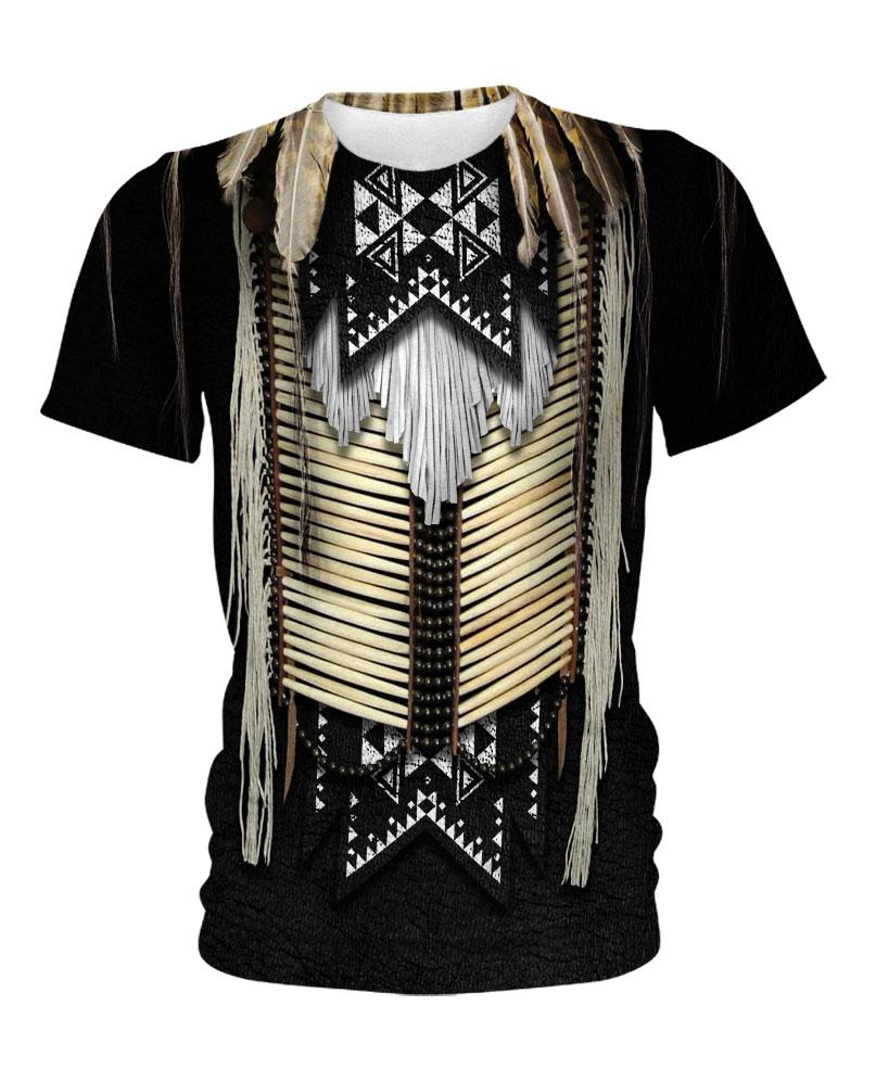 WelcomeNative Black Beaded 3D Hoodie, All Over Print Hoodie, Native American