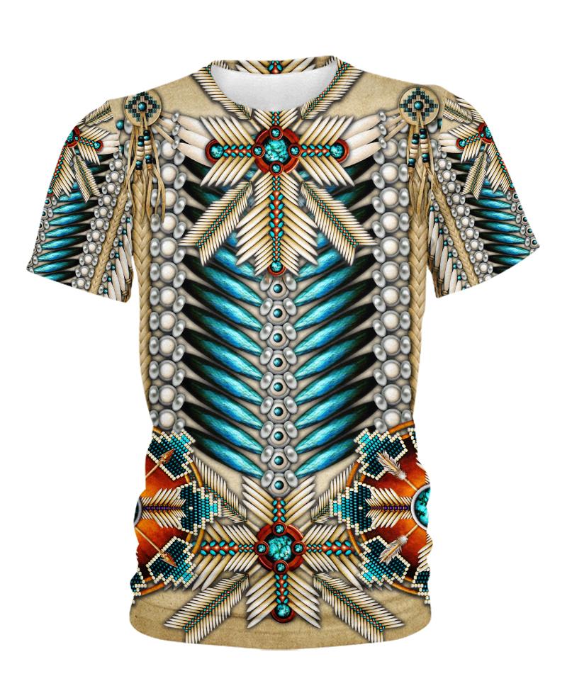 WelcomeNative Native Bright Motifs 3D Hoodie, All Over Print Hoodie, Native American