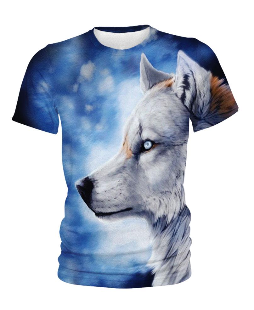 WelcomeNative White Wolf 3D Hoodie, All Over Print Hoodie, Native American