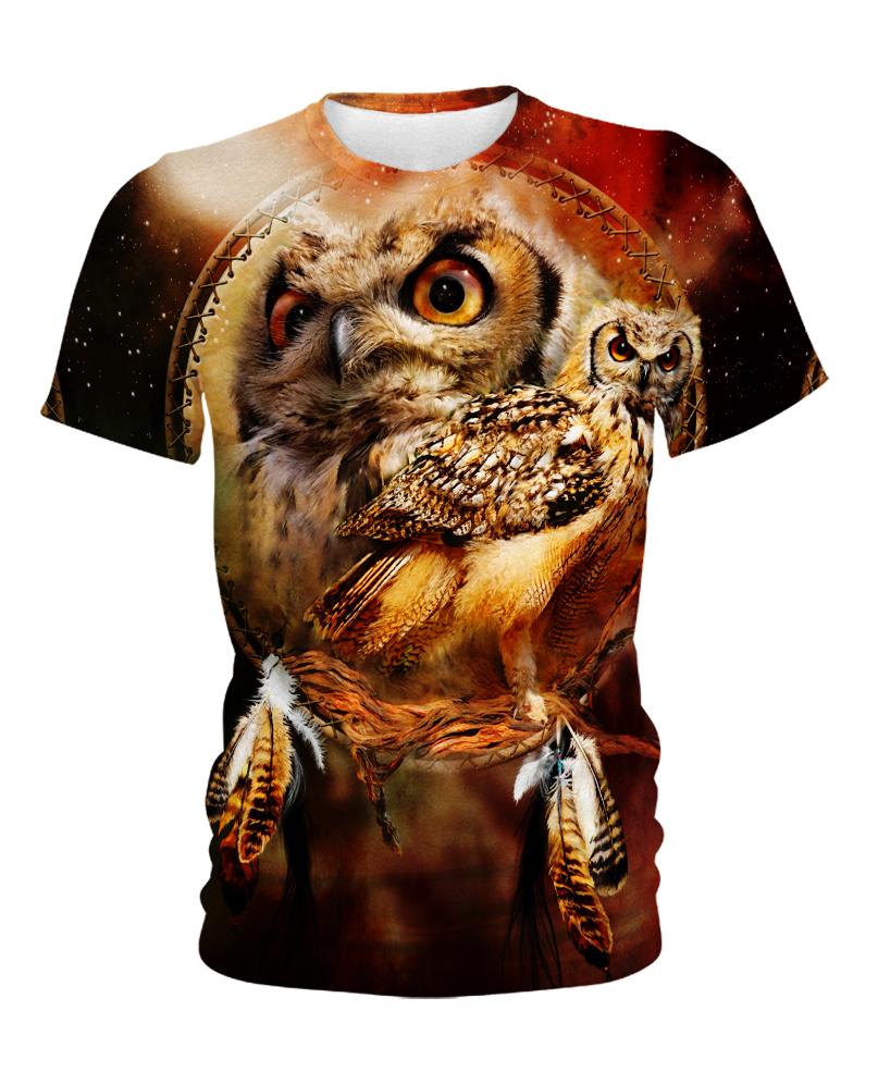 WelcomeNative Owl Eyes 3D Hoodie, All Over Print Hoodie, Native American