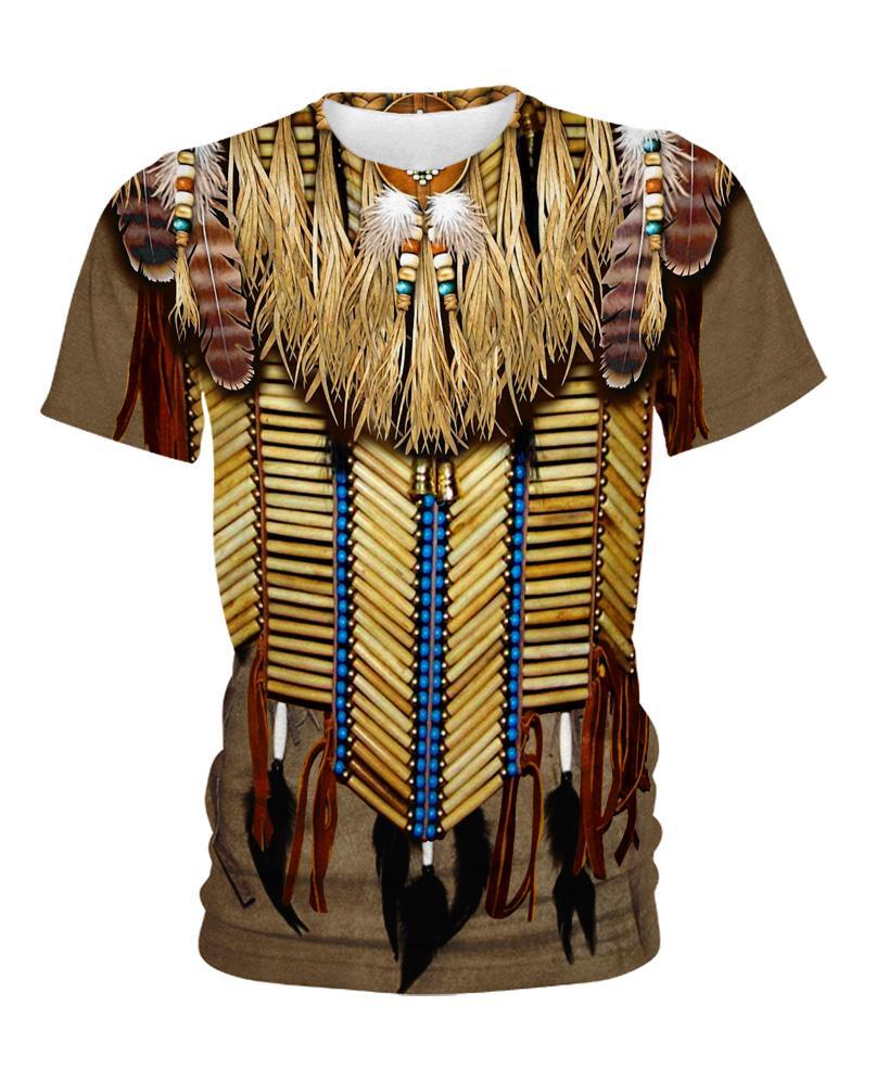 WelcomeNative 3D Native Vignette, 3D T Shirt, All Over Print T Shirt, Native American