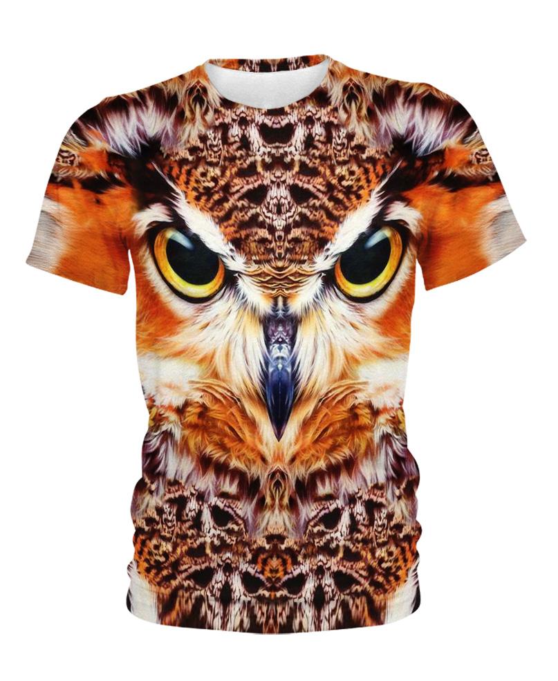 WelcomeNative Owl Impressive Face 3D Hoodie, All Over Print Hoodie, Native American