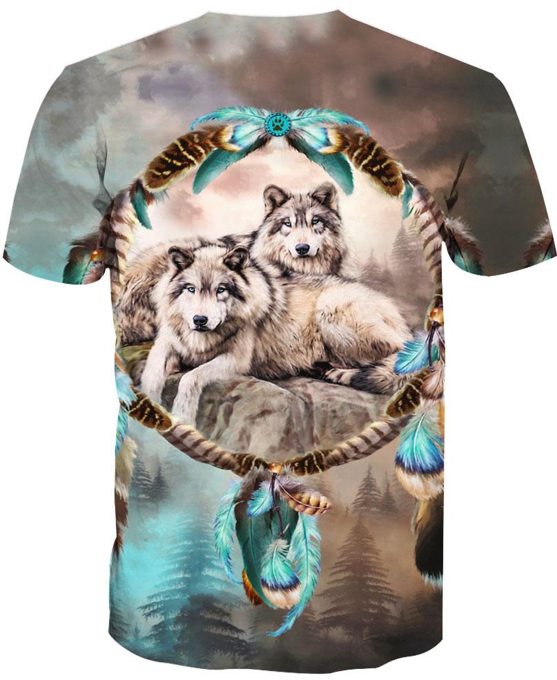 WelcomeNative Native Lovely Wolf Hoodie, All Over Print Hoodie, Native American