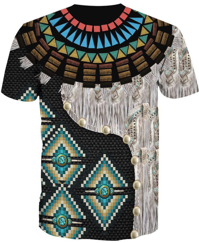 WelcomeNative Black Pattern Native American 3D Hoodie, All Over Print Hoodie