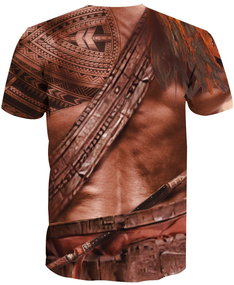 WelcomeNative Brown Motif Native American 3D Hoodie, All Over Print Hoodie