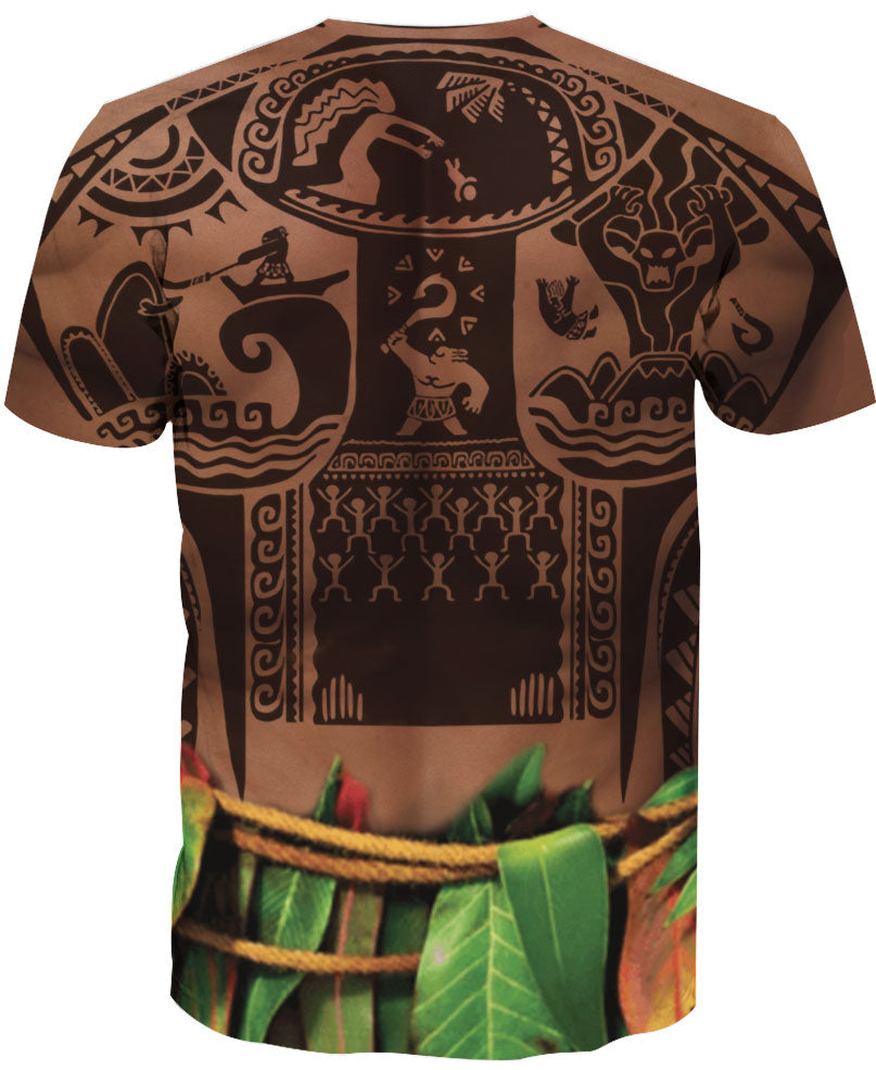 WelcomeNative Indian Aboriginal Tattoo Moana Maui  Native American 3D Hoodie, All Over Print Hoodie