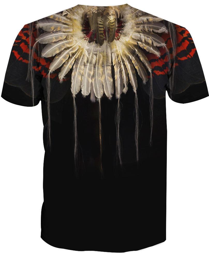 WelcomeNative Black Red Native Style, 3D T Shirt, All Over Print T Shirt, Native American