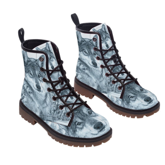 WelcomeNative Winter Wolf  Leather Martin Short Boots