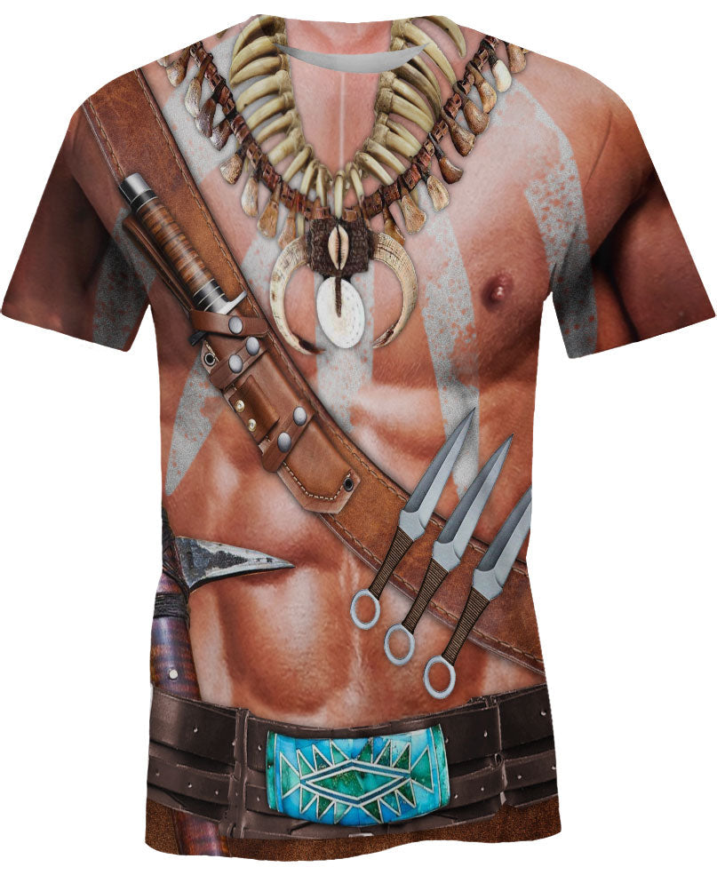 WelcomeNative Warrior Style Native Ameican Hoodie, All Over Print Hoodie, Native American - Design #1