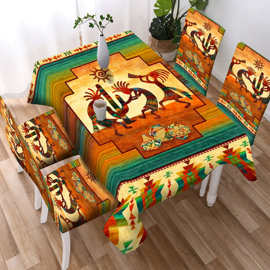 WelcomeNative Pattern Culture Design Native American Tablecloth, Chair cover, 3D Tablecloth, All Over Print