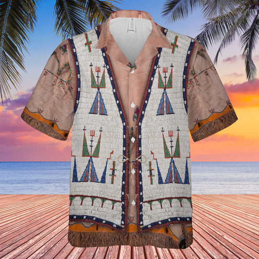 Native American Wolf Hawaiian Shirt