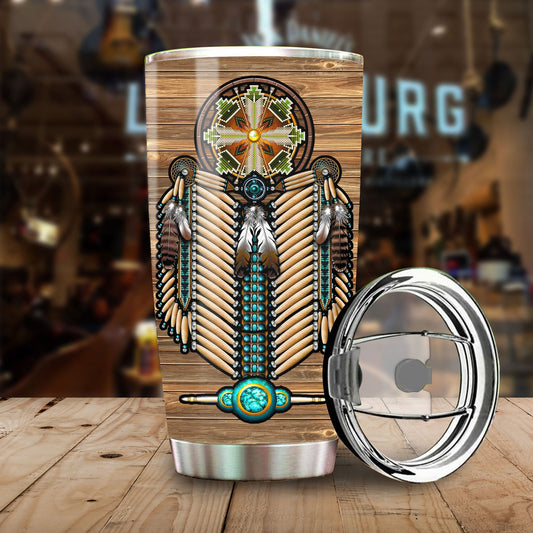 WelcomeNative Native Pattern Tumbler, 3D Tumbler, All Over Print Tumbler, Native American