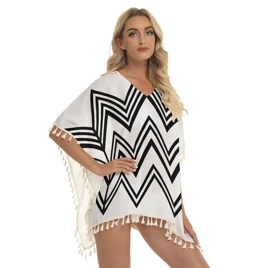 WelcomeNative Native American Women's Square Fringed Shawl