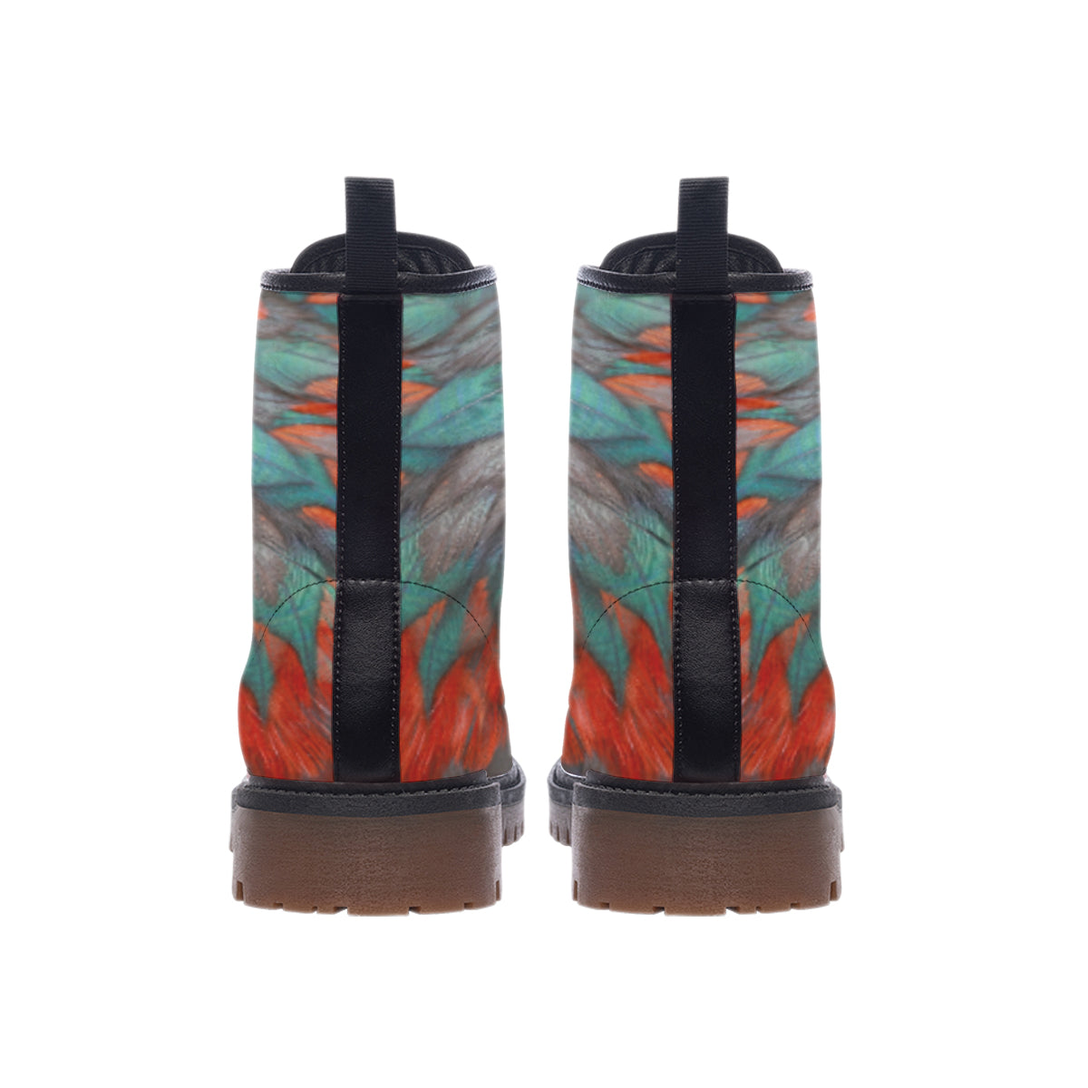 WelcomeNative Pattern Native Leather Martin Short Boots