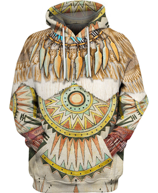 WelcomeNative Culture Pattern Native American 3D Hoodie, All Over Print Hoodie