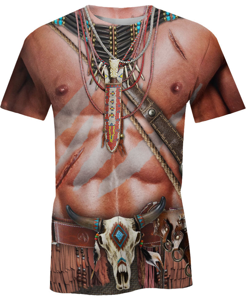 WelcomeNative Warrior Style Native Ameican Hoodie, All Over Print Hoodie, Native American