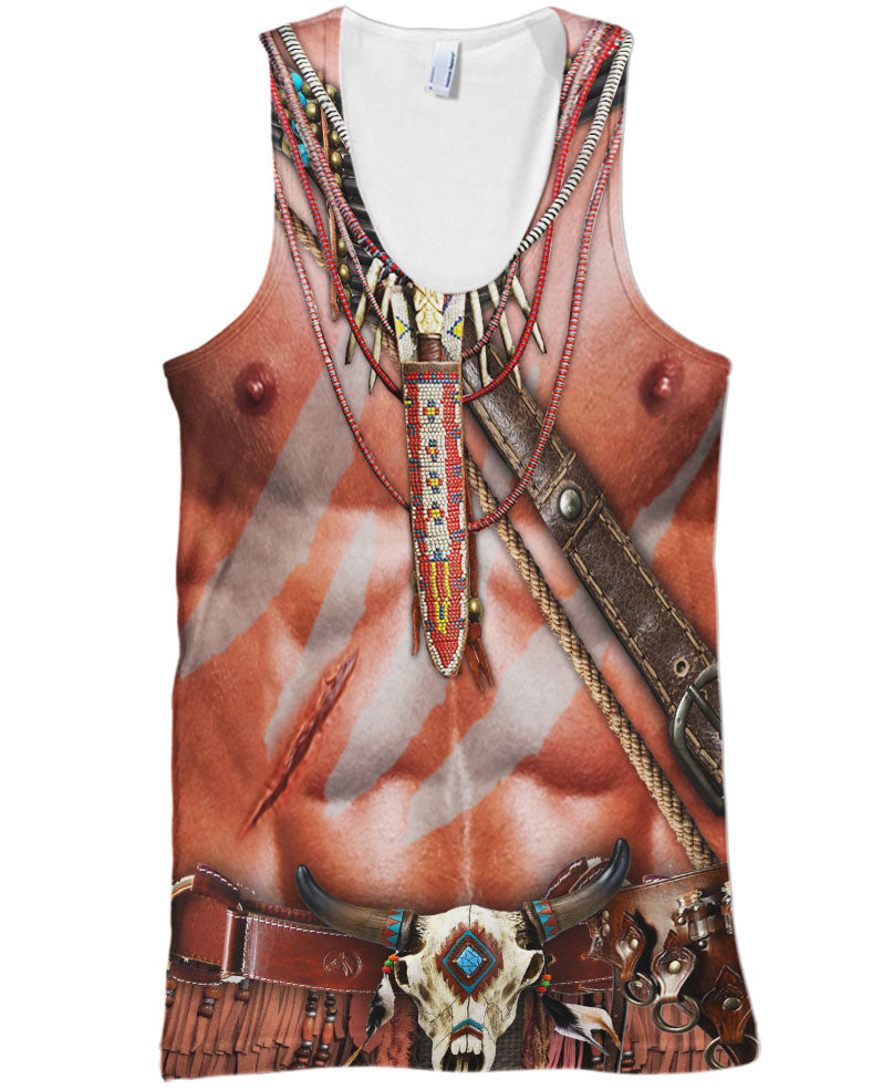 WelcomeNative Warrior Style Native Ameican Hoodie, All Over Print Hoodie, Native American - Design #55216