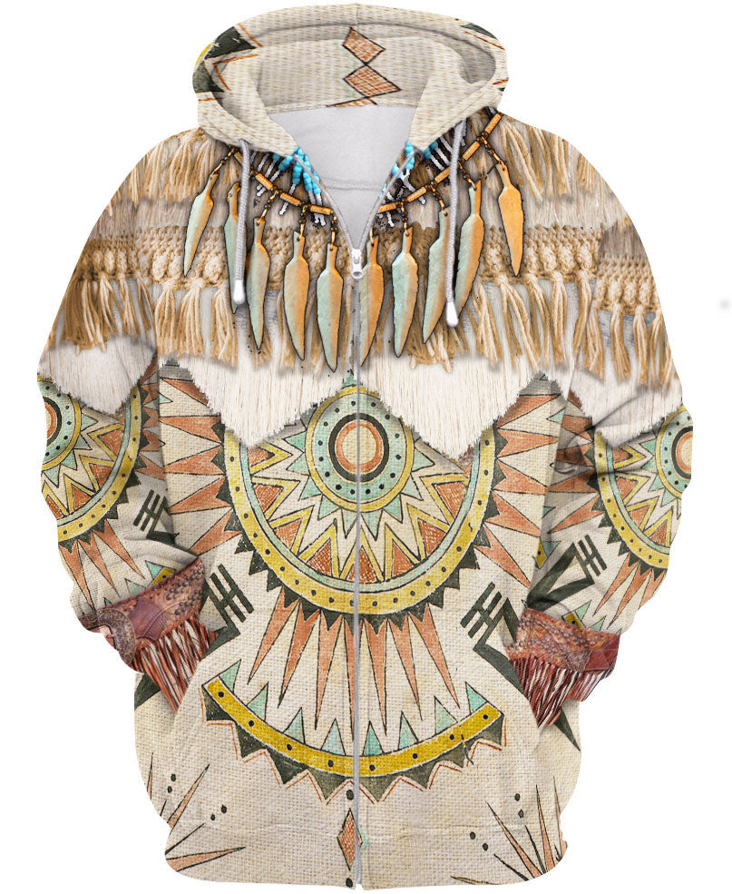 WelcomeNative Culture Pattern Native American 3D Hoodie, All Over Print Hoodie
