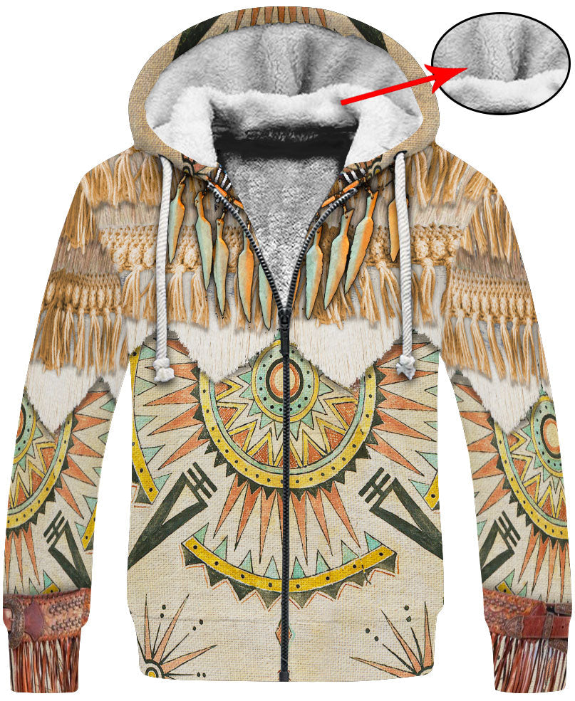 WelcomeNative Culture Pattern Native American 3D Hoodie, All Over Print Hoodie