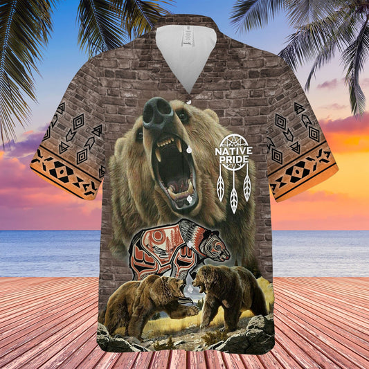 Native Bear Hawaiian Shirt