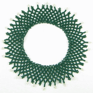 Green Seed Beads Beaded Stretchable Anklet A16/4 - Beaded Anklets - Welcome Native