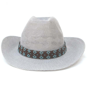 Brown Sea Green Seed Beaded Cowboy Hat Band Waist Belt - Welcome Native