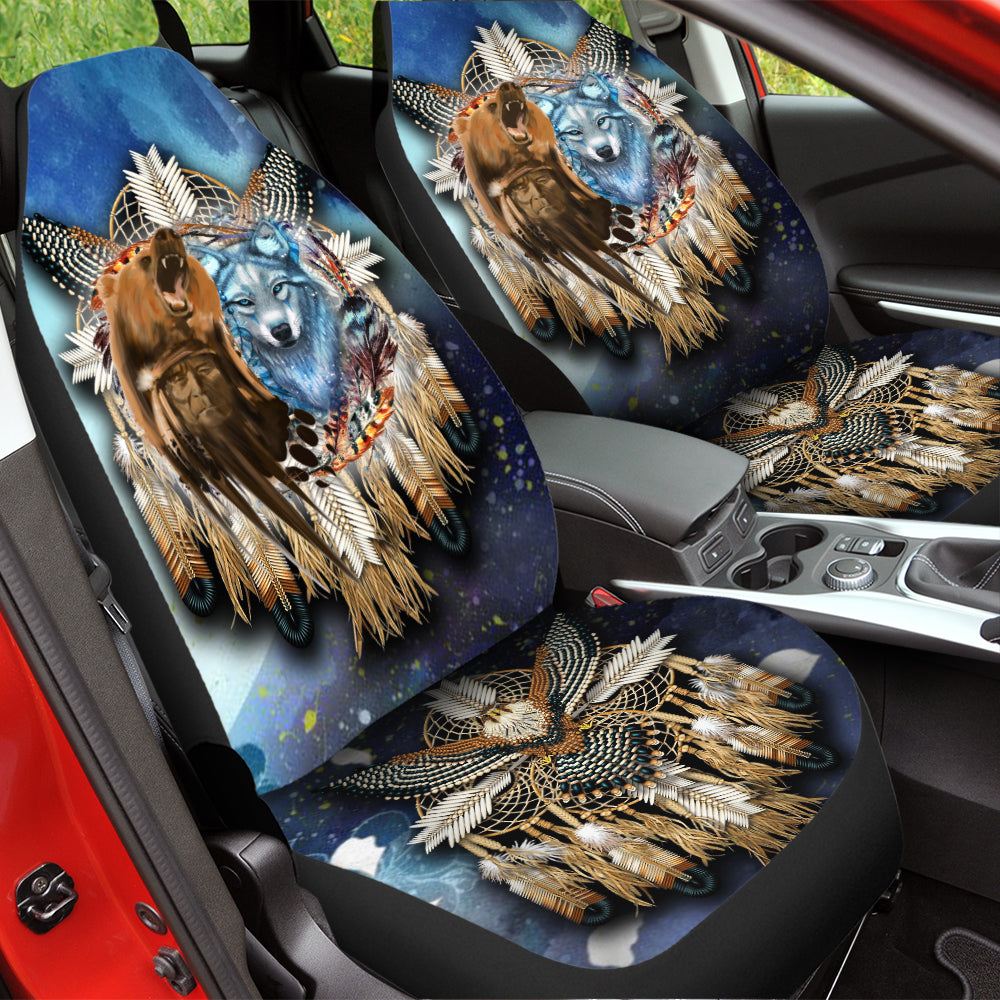WelcomeNative Native Car Seat Cover, 3D Car Seat Cover , All Over Print Car Seat Cover - Design #0090