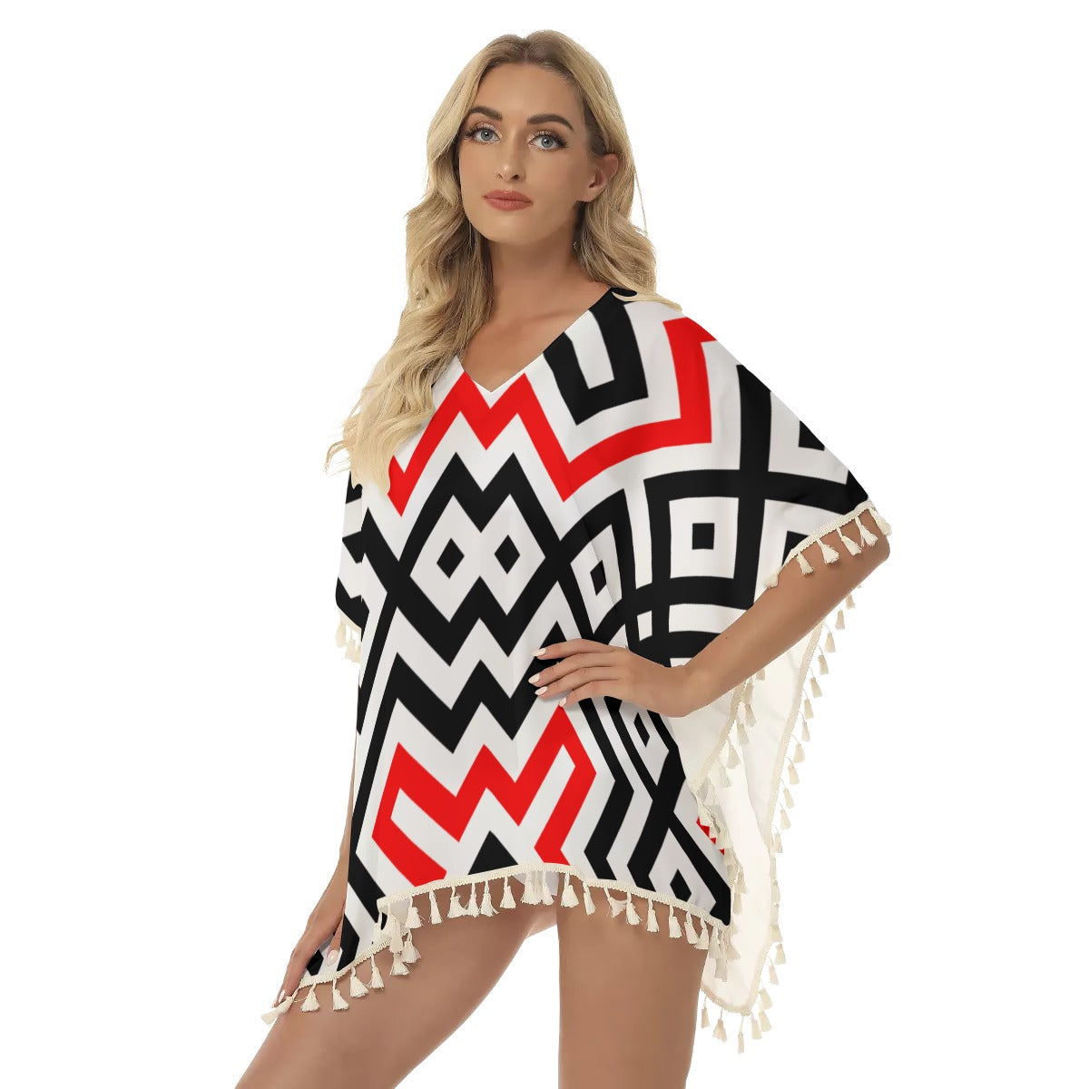 WelcomeNative Native American Women's Square Fringed Shawl