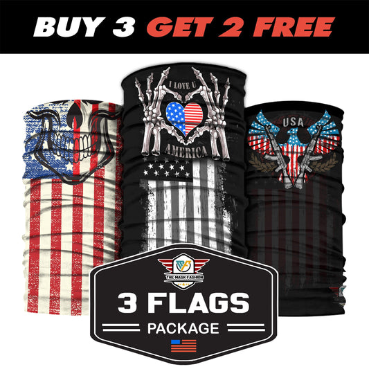 3-Flags Package 07 - Native American