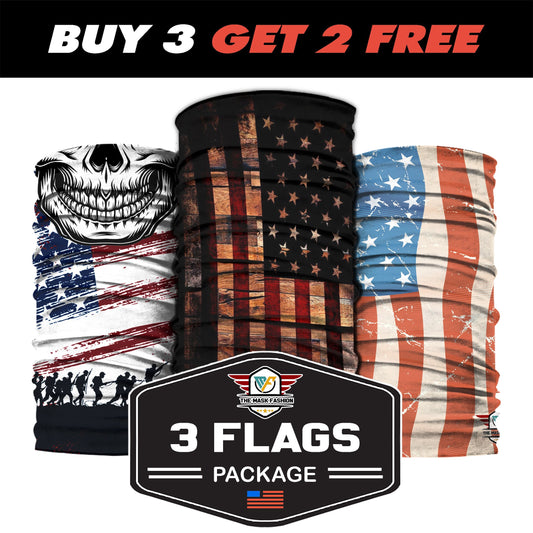 3-Flags Package 16 - Native American