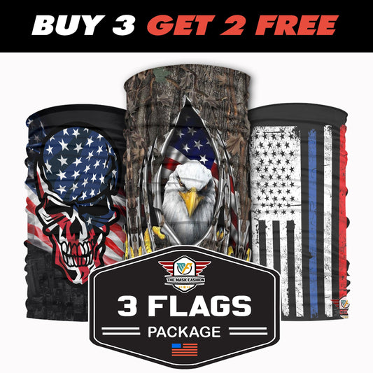 3-Flags Package 28 - Native American