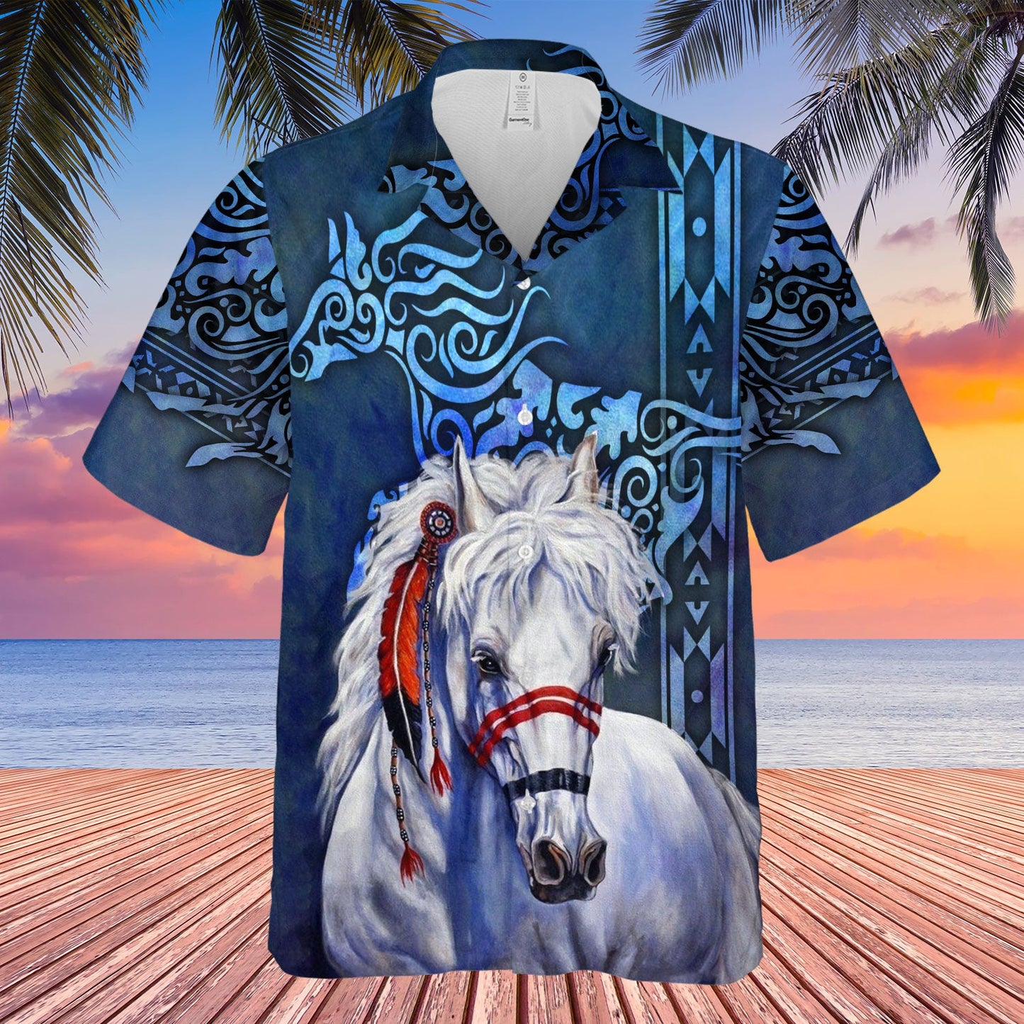 Native American Horse Hawaiian Shirt Welcome Native