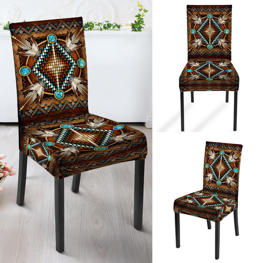 WelcomeNative Brown Arrow Design Native American Tablecloth, Chair cover, 3D Tablecloth, All Over Print
