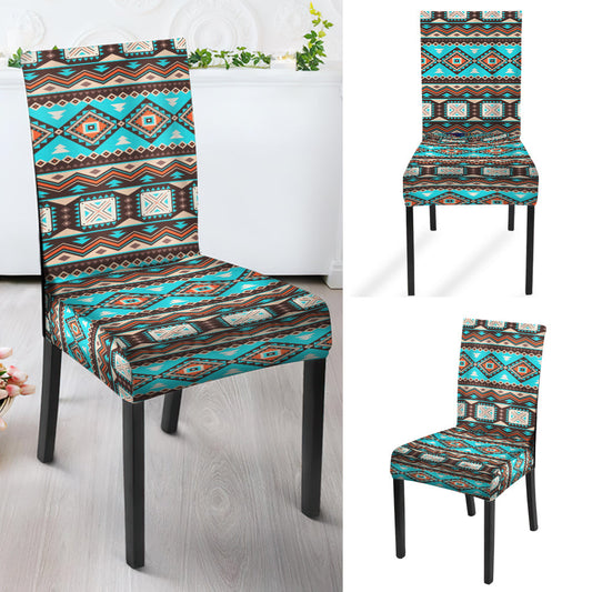 WelcomeNative Blue Pattern Design Native American Tablecloth, Chair cover, 3D Tablecloth, All Over Print
