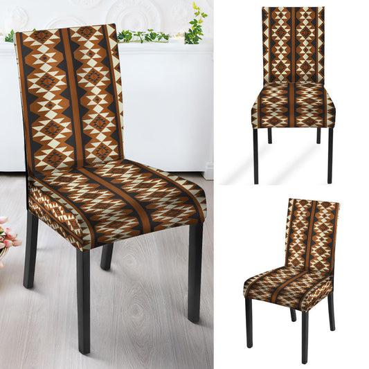 WelcomeNative Brown Pattern Culture Design Native American Tablecloth, Chair cover, 3D Tablecloth, All Over Print