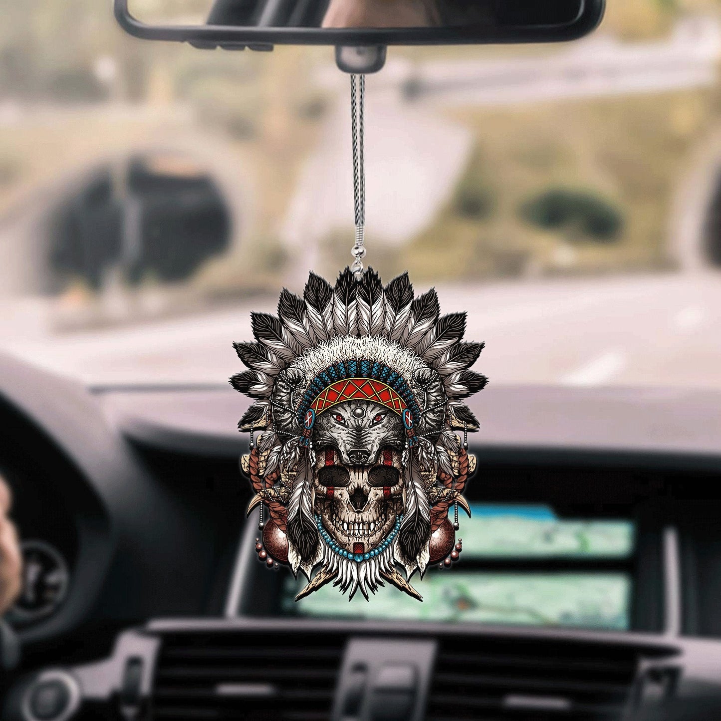 WelcomeNative Native American Unique Design Car Hanging Ornament, 3D Ornament