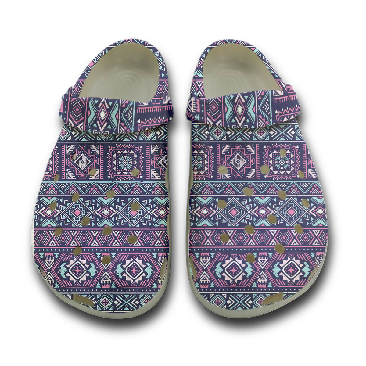 WelcomeNative Native Pattern Clog Shoes For Women and Men - Design #1