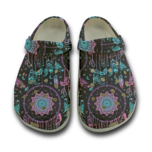 WelcomeNative Native Dream Catcher Clog Shoes For Women and Men