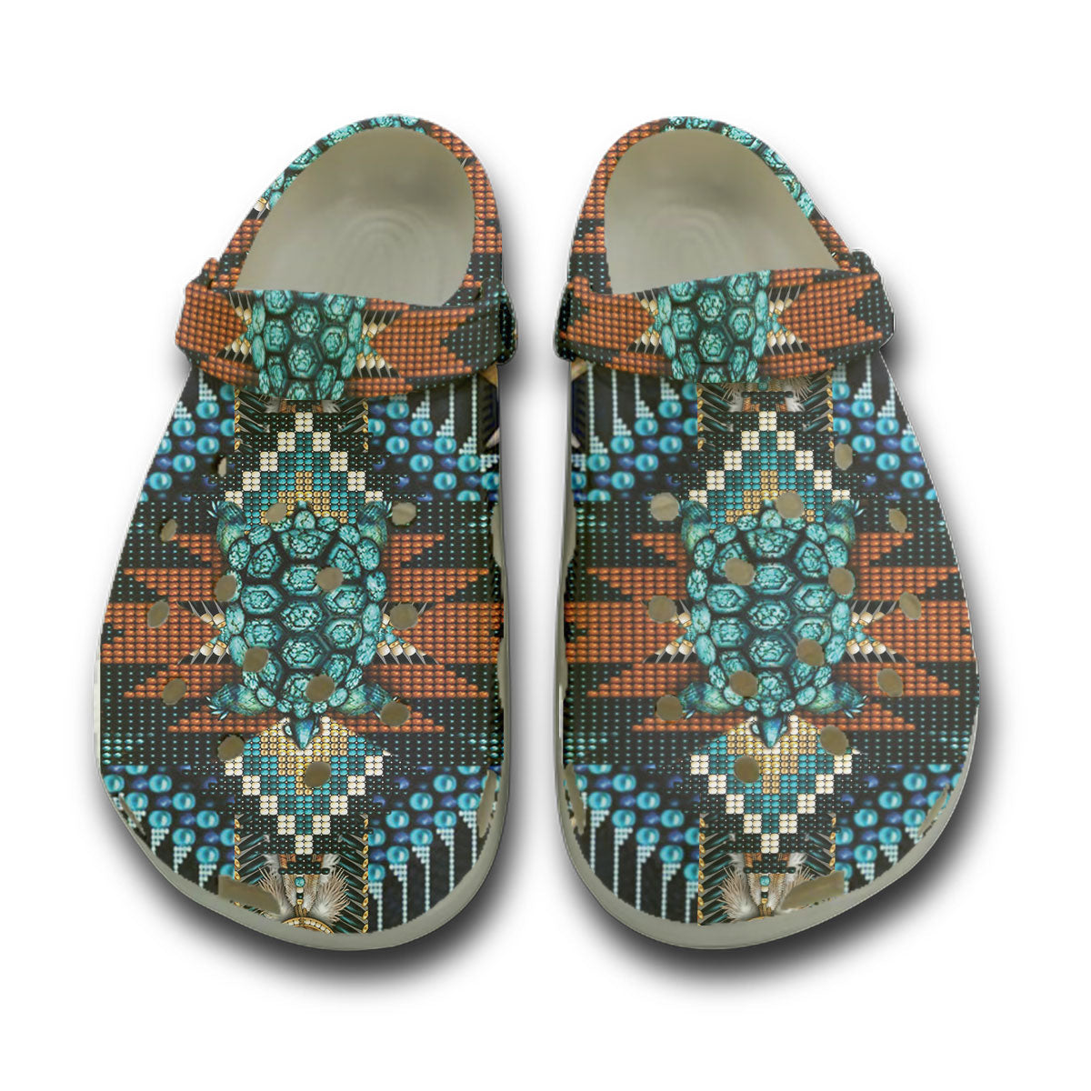 WelcomeNative Spirit Turtle Clog Shoes For Women and Men