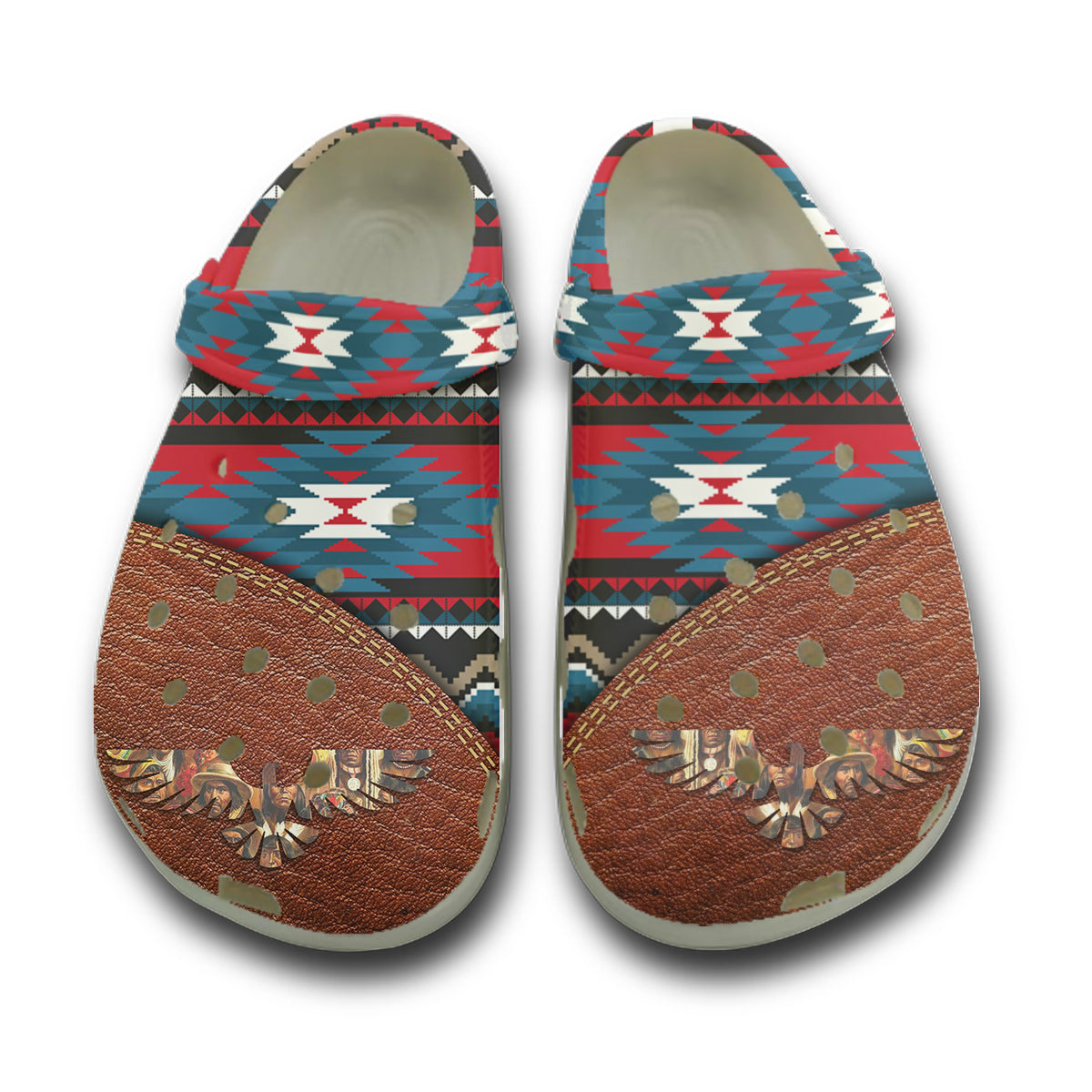 WelcomeNative Pattern Clog Shoes For Women and Men - Design #74512