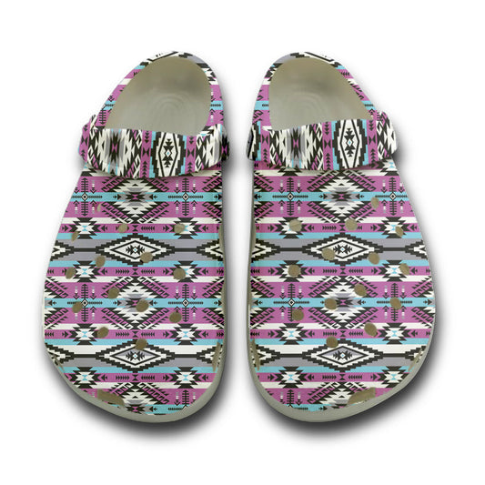 WelcomeNative Native Pattern Crocs Clog Shoes For Women and Men