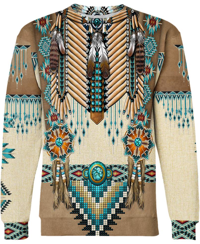 WelcomeNative Native Pattern Beautiful Hoodie, All Over Print Hoodie, Native American